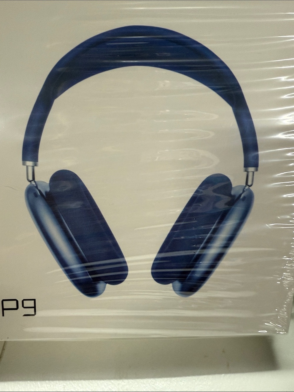 Premium Blue Wireless Over-Ear Headphones